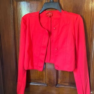 Narciso Rodriguez by design nation Scarlett color short blazer size Medium